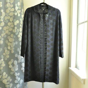 St. John's Navy Knit Topper w/ Side Slits, Size 2